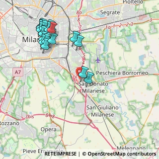 Mappa Via Rogoredo, 20097 San Donato Milanese MI, Italia (4.9855)