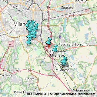 Mappa Via Rogoredo, 20097 San Donato Milanese MI, Italia (3.678)