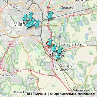 Mappa Via Rogoredo, 20097 San Donato Milanese MI, Italia (3.80636)