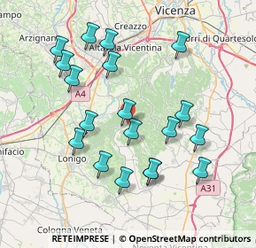 Mappa Via Casalin, 36040 Grancona VI, Italia (7.60684)