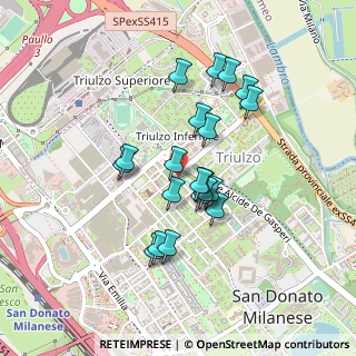 Mappa V.le Alcide de Gasperi, 20097 San Donato Milanese MI, Italia (0.3665)
