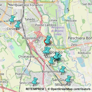 Mappa V.le Alcide de Gasperi, 20097 San Donato Milanese MI, Italia (2.07286)
