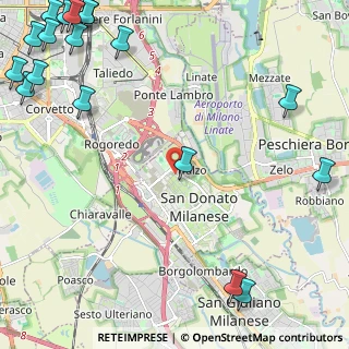 Mappa V.le Alcide de Gasperi, 20097 San Donato Milanese MI, Italia (3.72944)