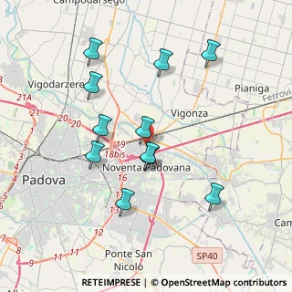 Mappa Via Luisari Gino, 35129 Padova PD, Italia (3.59091)