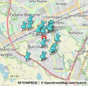 Mappa Via Bruno Buozzi, 20090 Buccinasco MI, Italia (1.31412)