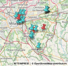 Mappa Via Giuseppe Giusti, 20068 Peschiera Borromeo MI, Italia (7.555)