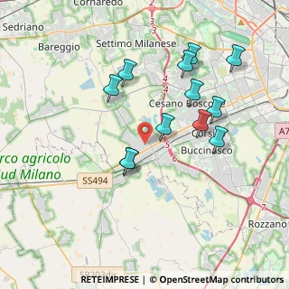 Mappa Via Donato Bramante, 20090 Trezzano sul Naviglio MI, Italia (3.605)
