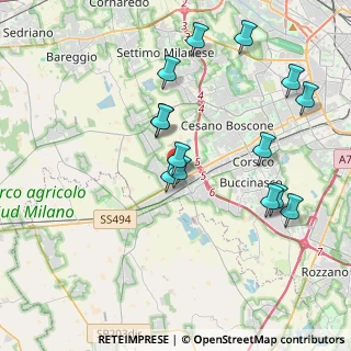 Mappa Via Donato Bramante, 20090 Trezzano sul Naviglio MI, Italia (3.99429)