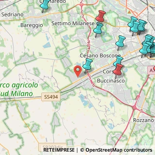 Mappa Via Donato Bramante, 20090 Trezzano sul Naviglio MI, Italia (6.94)