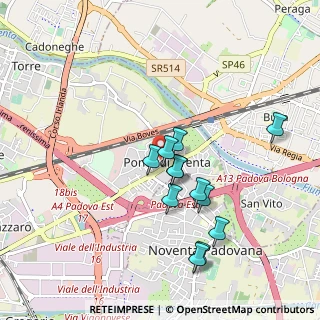 Mappa Via delle Ceramiche, 35129 Padova PD, Italia (0.82083)