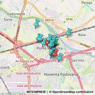 Mappa Via delle Ceramiche, 35129 Padova PD, Italia (0.4165)