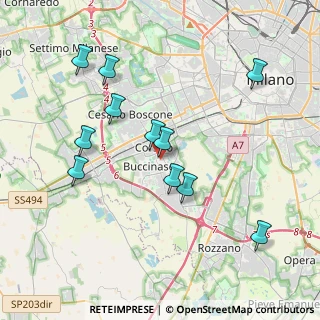 Mappa Via Palermo, 20090 Buccinasco MI, Italia (3.86455)