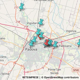Mappa Via Giovanni Sgambati, 35132 Padova PD, Italia (3.45538)