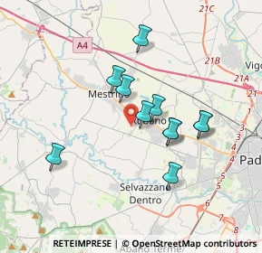 Mappa Via Alessandro Manzoni, 35035 Mestrino PD, Italia (2.97818)