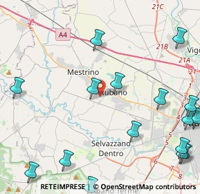 Mappa Via Alessandro Manzoni, 35035 Mestrino PD, Italia (6.5155)