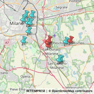 Mappa SAN DONATO MILANESE Viale De Gasperi, 20097 San Donato Milanese MI, Italia (4.06538)