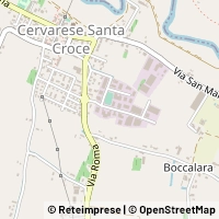 Mapa Cervarese Santa Croce