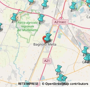 Mappa Via Giuseppe Verdi, 25021 Bagnolo Mella BS, Italia (6.827)