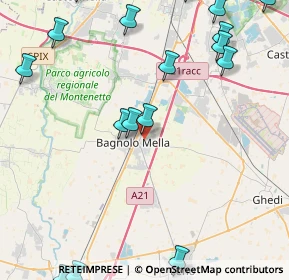 Mappa Via Pietro Nenni, 25021 Bagnolo Mella BS, Italia (6.14667)