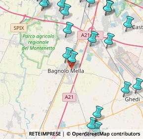 Mappa Via Pietro Nenni, 25021 Bagnolo Mella BS, Italia (5.8335)