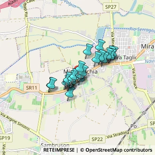 Mappa Via Confine, 30034 Mira VE, Italia (0.54741)