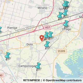 Mappa Via Confine, 30034 Mira VE, Italia (5.61818)