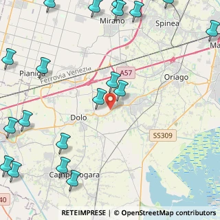 Mappa Via Confine, 30034 Mira VE, Italia (6.844)