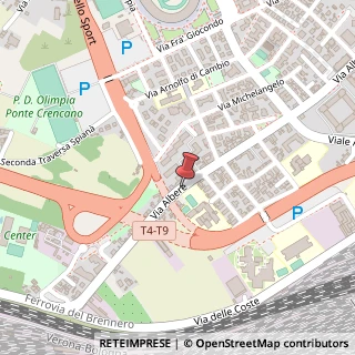 Mappa Via Albere, 80/B, 37138 Verona, Verona (Veneto)