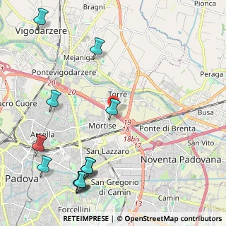 Mappa Tangenziale Nord, 35129 Padova PD, Italia (2.91615)