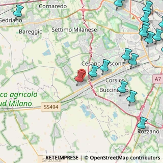 Mappa Via T. Grossi, 20090 Milano MI, Italia (6.8855)