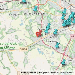 Mappa Via T. Grossi, 20090 Milano MI, Italia (6.3585)