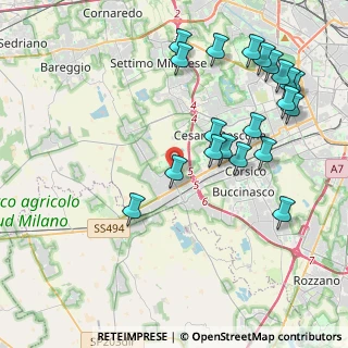 Mappa Via T. Grossi, 20090 Milano MI, Italia (4.6785)