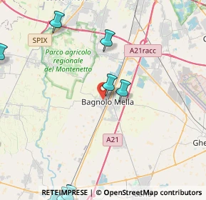 Mappa Via Giacomo Matteotti, 25021 Bagnolo Mella BS, Italia (6.60727)