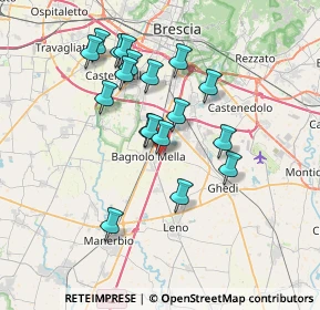 Mappa Via Canossi, 25021 Bagnolo Mella BS, Italia (6.48056)