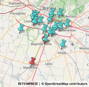 Mappa Via Canossi, 25021 Bagnolo Mella BS, Italia (6.77263)