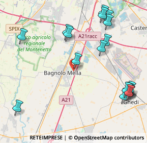 Mappa Via Canossi, 25021 Bagnolo Mella BS, Italia (5.27)