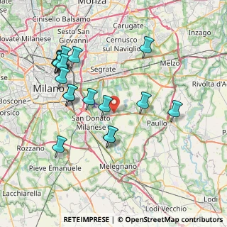 Mappa Via Cà Matta, 20068 Peschiera Borromeo MI, Italia (8.22789)
