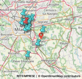 Mappa Via Lirone, 20068 Milano MI, Italia (7.35353)