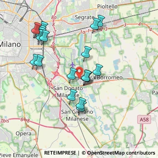 Mappa Via Lirone, 20068 Milano MI, Italia (4.0665)