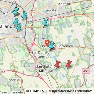 Mappa Via Lirone, 20068 Milano MI, Italia (5.38364)