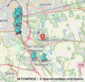 Mappa Via Lirone, 20068 Milano MI, Italia (5.41455)