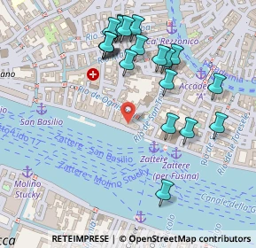 Mappa Fondamenta Zattere, 30123 Venezia VE, Italia (0.2625)