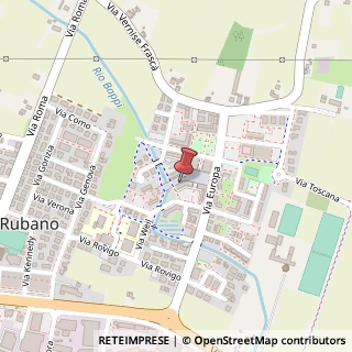 Mappa Piazza M. L. King, 10, 35030 Rubano, Padova (Veneto)