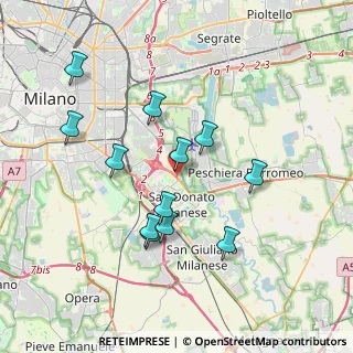 Mappa SP ex Strada Statale 415 Paullese, 20097 San Donato Milanese MI, Italia (3.50917)