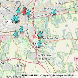 Mappa SP ex Strada Statale 415 Paullese, 20097 San Donato Milanese MI, Italia (5.1375)