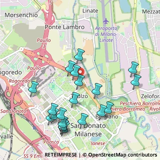Mappa SP ex Strada Statale 415 Paullese, 20097 San Donato Milanese MI, Italia (1.117)