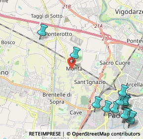 Mappa Via Cardinale Guglielmo Massaja, 35136 Padova PD, Italia (3.24462)