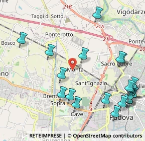 Mappa Via Cardinale Guglielmo Massaja, 35136 Padova PD, Italia (2.6495)