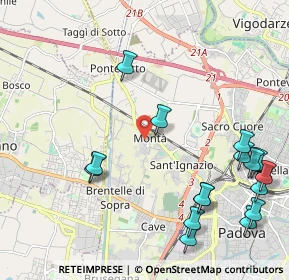 Mappa Via Cardinale Guglielmo Massaja, 35136 Padova PD, Italia (2.64875)