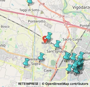 Mappa Via Cardinale Guglielmo Massaja, 35136 Padova PD, Italia (2.9845)